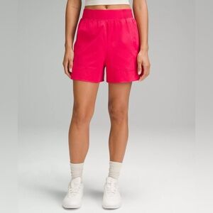Lululemon Stretch Woven Relaxed-Fit High-Rise Short 4” in Cherry Mist 🍒